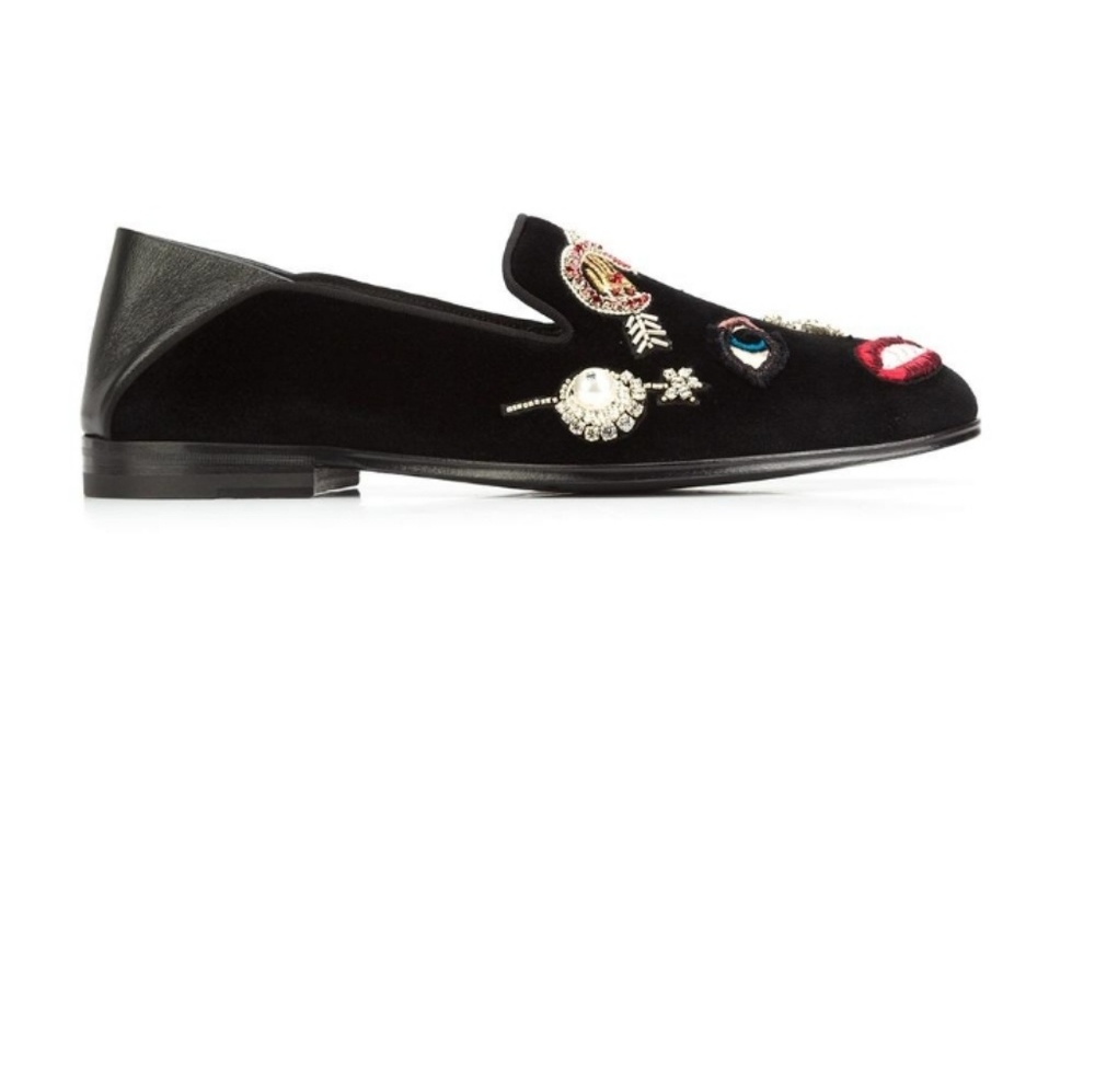 Alexander McQueen Obsession Embroidered Slippers - Picture 3 of 4
